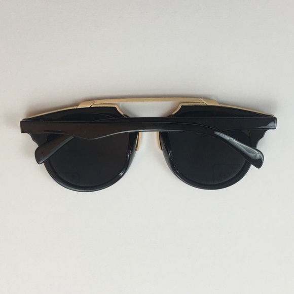 🕶'The Eleanor' - Black & Gold Sunglasses - Picture 3 of 6